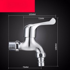 MDRW-Bathroom Sccessories The Whole Body Copper Washing Machine Faucets Single Quick Faucet Faucet Thickened Lengthened Faucet - B07557CXP1